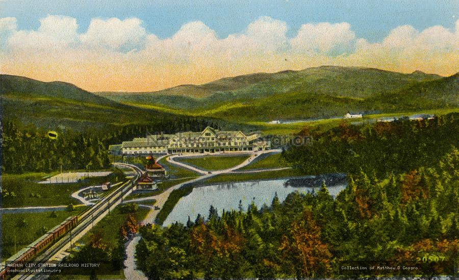 Postcard: Crawfords from Elephants Head, White Mountains, New Hampshire